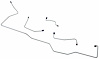MFB006 1967 Ford Mustang Front Brake Line Set - image 1
