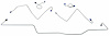 MFB007 1967 Ford Mustang Front Brake Line Set - image 1