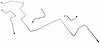 MFB010 1970 Ford Mustang Front Brake Line Set - image 1