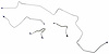 MFB011 1970 Ford Mustang Front Brake Line Set - image 1