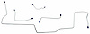 MFB012 1967 Ford Mustang Front Brake Line Set - image 1
