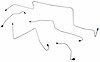MFB013 1967 Ford Mustang Front Brake Line Set - image 1