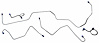 MFB014 1970 Ford Mustang Front Brake Line Set - image 1