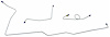 MFB015S 1964-1965 Ford Mustang Front Brake Line Set [Stainless Steel] - image 1