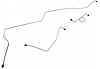 MFB016 1966 Ford Mustang Front Brake Line Set - image 1
