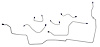 MFB020 1969 Ford Mustang Front Brake Line Set - image 1