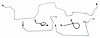 MFB022S 1971-1973 Ford Mustang Front Brake Line Set [Stainless Steel] - image 1