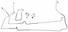 MFB101 1984-1986 Ford Mustang Front Brake Line Set - image 1