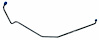 MGL014S 1967 Ford Mustang Gas Lines, Pump-To-Carb [Stainless Steel] - image 1