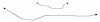 MHB001 1964-1966 Ford Mustang Rear End Housing Brake Line - image 1