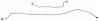 MHB002 1964-1966 Ford Mustang Rear End Housing Brake Line - image 1