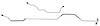 MHB003 1967-1969 Ford Mustang Rear End Housing Brake Line - image 1