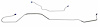 MHB005S 1971-1973 Ford Mustang Rear End Housing Brake Line [Stainless Steel] - image 1