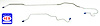 MHB006 1968-1969 Ford Mustang Rear End Housing Brake Line - image 1