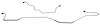 MHB008S 1970-1973 Ford Mustang Rear End Housing Brake Line [Stainless Steel] - image 1