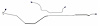 MHB011 1968 Ford Mustang Rear End Housing Brake Line - image 1