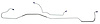 MHB013S 1969 Ford Mustang Rear End Housing Brake Line [Stainless Steel] - image 1