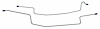 MHB018S 1987-1993 Ford Mustang Rear End Housing Brake Line [Stainless Steel] - image 1
