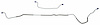 MHB020S 1976-1978 Ford Mustang II Rear End Housing Brake Line, Stainless Steel - image 1