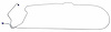 MLB008S 1967 Ford Mustang Brake Lines (Front To Rear Of Car) [Stainless Steel] - image 1