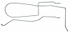 MLG017 1968 Ford Mustang Long Gas Line, Pump-To-Tank - image 1