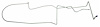 MLG022S 1965-1966 Ford Mustang Long Gas Line, Pump-To-Tank [Stainless Steel] - image 1