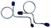 MML004S 1968-1969 Ford Mustang Master Cylinder Line Kit, Stainless Steel - image 1