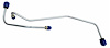 MML005S 1968-1969 Ford Mustang Master Cylinder Line Kit, Stainless Steel - image 1