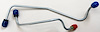 MML006S 1967 Ford Mustang Master Cylinder Line Kit, Stainless Steel - image 1