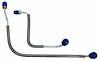 MML010S 1969-1970 Ford Mustang Master Cylinder Line Kit, Stainless Steel - image 1