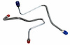 MML011S 1970 Ford Mustang Master Cylinder Line Kit, Stainless Steel - image 1