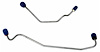 MML012S 1967 Ford Mustang Master Cylinder Line Kit, Stainless Steel - image 1