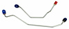 MML013S 1967 Ford Mustang Master Cylinder Line Kit, Stainless Steel - image 1