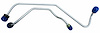 MML017S 1967 Ford Mustang Master Cylinder Line Kit, Stainless Steel - image 1