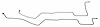 MOL001 1964-1965 Ford Mustang Transmission Oil Cooler Line - image 1
