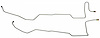 MOL004S 1966 Ford Mustang Transmission Oil Cooler Line [Stainless Steel] - image 1