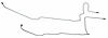 MOL005S 1966 Ford Mustang Transmission Oil Cooler Line [Stainless Steel] - image 1