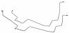 MOL011S 1971-1973 Ford Mustang Transmission Oil Cooler Line [Stainless Steel] - image 1