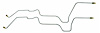 MOL016 1964 1/2-1969 Ford Mustang Transmission Oil Cooler Line, AOD transmission - image 1
