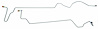 MOL017S 1970 Ford Mustang Transmission Oil Cooler Line [Stainless Steel] - image 1