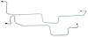 MOL018S 1970 Ford Mustang Transmission Oil Cooler Line [Stainless Steel] - image 1