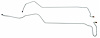 MOL019S 1970 Ford Mustang Transmission Oil Cooler Line [Stainless Steel] - image 1