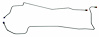 OCL001 1955-1957 Chevrolet Full-Size Transmission Oil Cooler Line - image 1