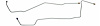 OCL006S 1955-1957 Chevrolet Full-Size Transmission Oil Cooler Line [Stainless Steel] - image 1