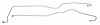 OCL405S 1958 Chevrolet Full-Size Transmission Oil Cooler Line [Stainless Steel] - image 1