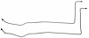 OCL410S 1967 Chevrolet Full-Size Transmission Oil Cooler Line [Stainless Steel] - image 1