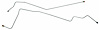 OCL414S 1958-1964 Chevrolet Full-Size Transmission Oil Cooler Line [Stainless Steel] - image 1
