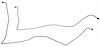 OCL417 1989 Chevrolet Pickup Truck Transmission Oil Cooler Line - image 1