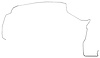 RGL2000S 1972 Buick LeSabre Return Gas Lines (Pump-To-Tank) [Stainless Steel] - image 1