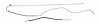 RGL302S 1968-1969 Oldsmobile Cutlass Return Gas Lines (Pump-To-Tank) [Stainless Steel] - image 1